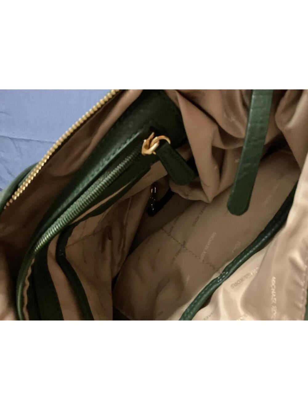 Michael Kors Emerald green Lupita large leather hobo bag - Picture 10 of 13